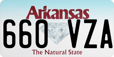 AR license plate 660VZA