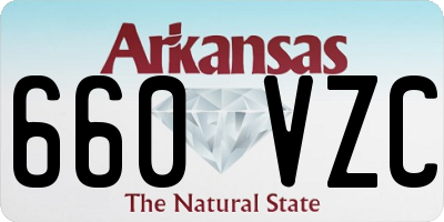 AR license plate 660VZC