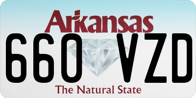 AR license plate 660VZD