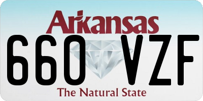 AR license plate 660VZF