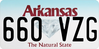 AR license plate 660VZG