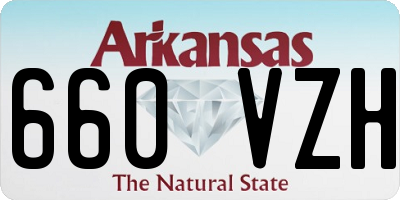 AR license plate 660VZH