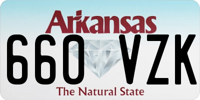 AR license plate 660VZK