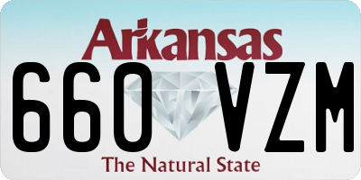 AR license plate 660VZM