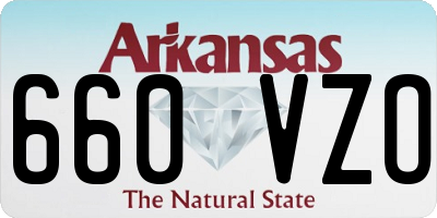 AR license plate 660VZO