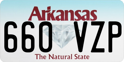 AR license plate 660VZP