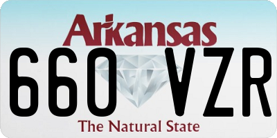 AR license plate 660VZR