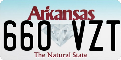 AR license plate 660VZT