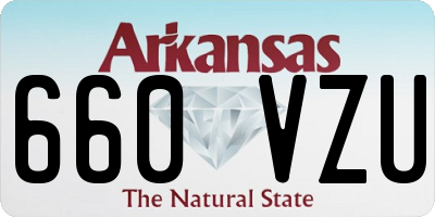 AR license plate 660VZU