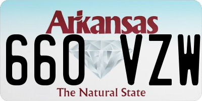 AR license plate 660VZW