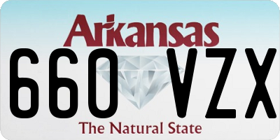 AR license plate 660VZX