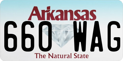 AR license plate 660WAG