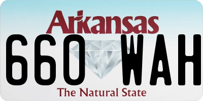 AR license plate 660WAH