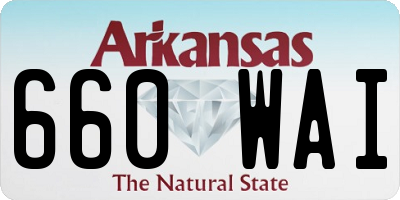 AR license plate 660WAI