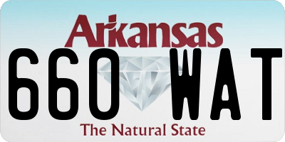 AR license plate 660WAT