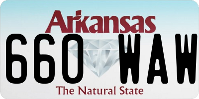 AR license plate 660WAW