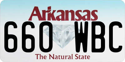 AR license plate 660WBC
