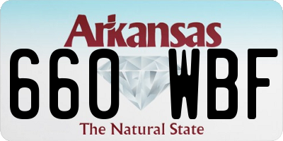 AR license plate 660WBF