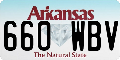 AR license plate 660WBV