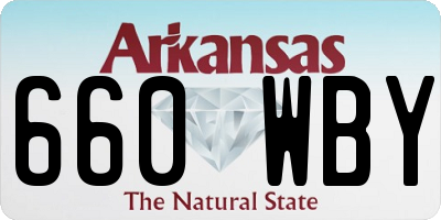 AR license plate 660WBY