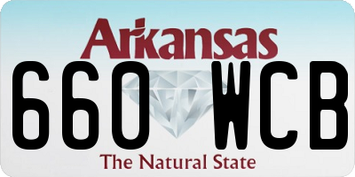 AR license plate 660WCB