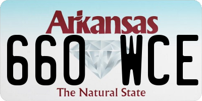 AR license plate 660WCE