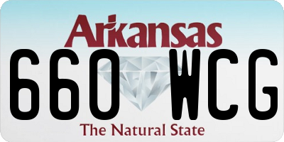 AR license plate 660WCG