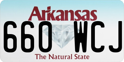 AR license plate 660WCJ
