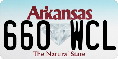 AR license plate 660WCL