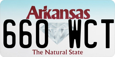 AR license plate 660WCT