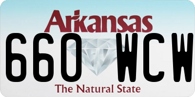 AR license plate 660WCW
