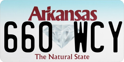 AR license plate 660WCY