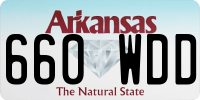 AR license plate 660WDD