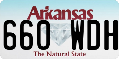 AR license plate 660WDH