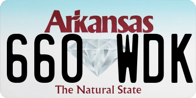 AR license plate 660WDK