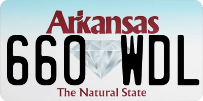 AR license plate 660WDL