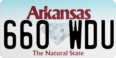 AR license plate 660WDU