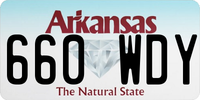 AR license plate 660WDY