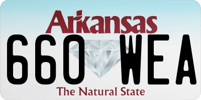 AR license plate 660WEA
