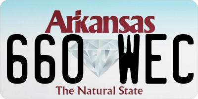 AR license plate 660WEC