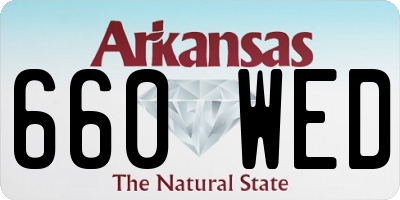 AR license plate 660WED