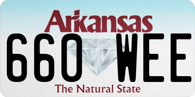 AR license plate 660WEE