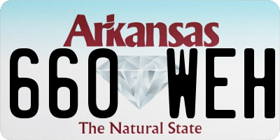 AR license plate 660WEH
