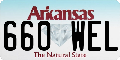 AR license plate 660WEL