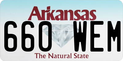 AR license plate 660WEM