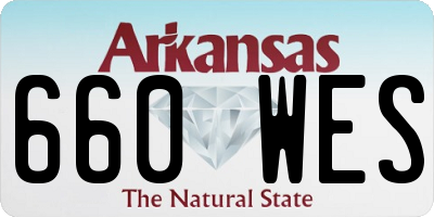 AR license plate 660WES