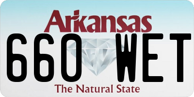 AR license plate 660WET