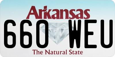 AR license plate 660WEU