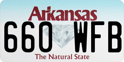 AR license plate 660WFB