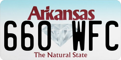 AR license plate 660WFC